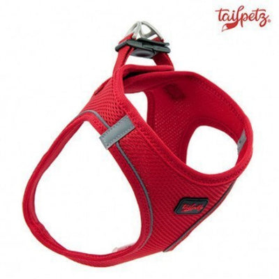 TailPetz Airmesh Red Köpek Göğüs Tasması XS
