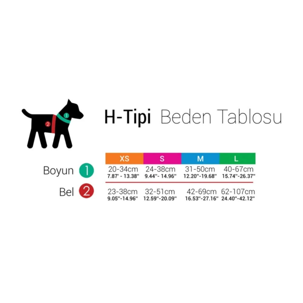 Tailpetz H-Tipi Göğüs Tasması S - Splash