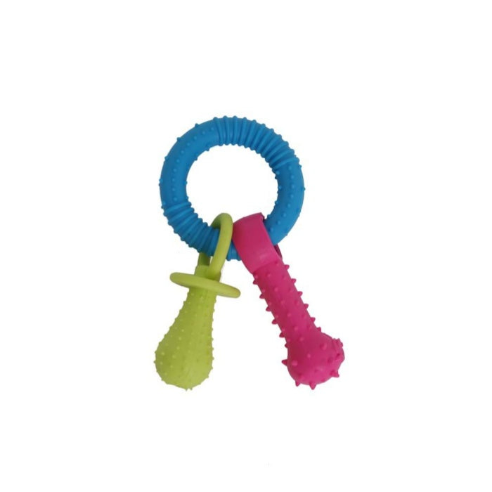 Zampa Key Circle Plastik Köpek Oyuncağı, 18.5cm