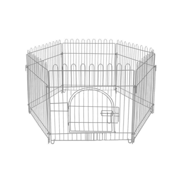 Zampa Gri Metal Köpek Çiti 60x55