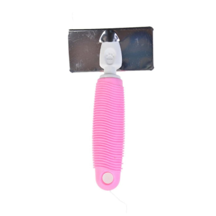Zampa Kedi ve Köpek Bakım Fırçası Medium 16x9cm, Pembe