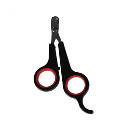 Zampa Kedi ve Köpek Tırnak Kesme Makası 12x6cm, Kırmızı Siyah